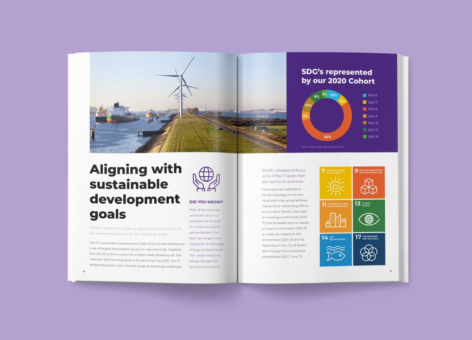 PortXL_Impact Report_SDGs@2x Eerste deel infographic groene daken in Nederland