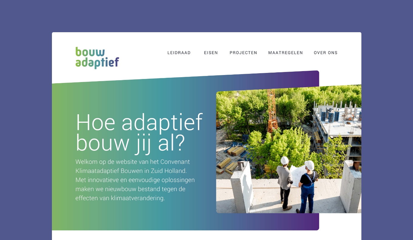 BouwAdaptief_website_home Eerste deel infographic groene daken in Nederland