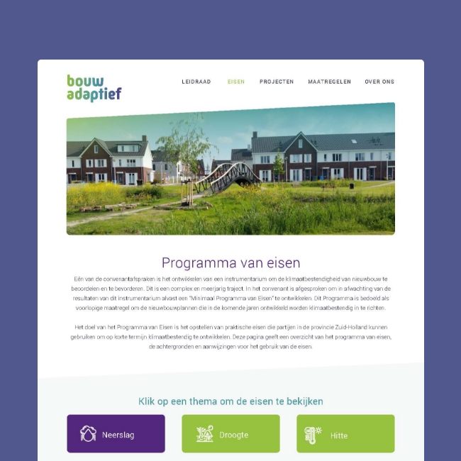 BouwAdaptief_website_pagina-1 Eerste deel infographic groene daken in Nederland