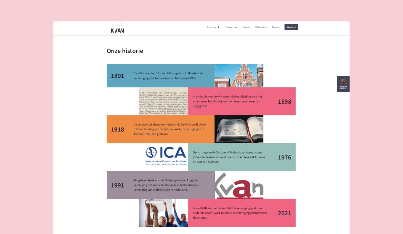 KVAN_website_historie