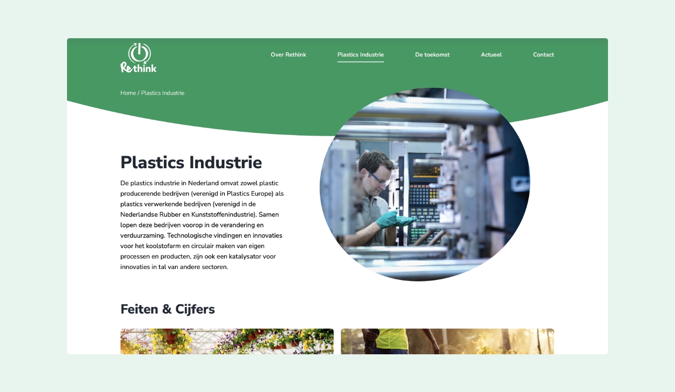 Rethink_website_industrie Eerste deel infographic groene daken in Nederland