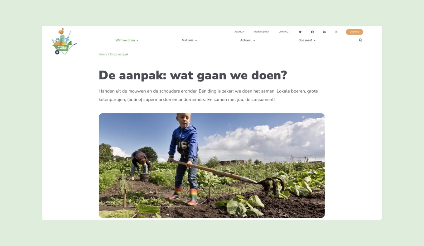 Rotterdam de boer op_website_aanpak Eerste deel infographic groene daken in Nederland