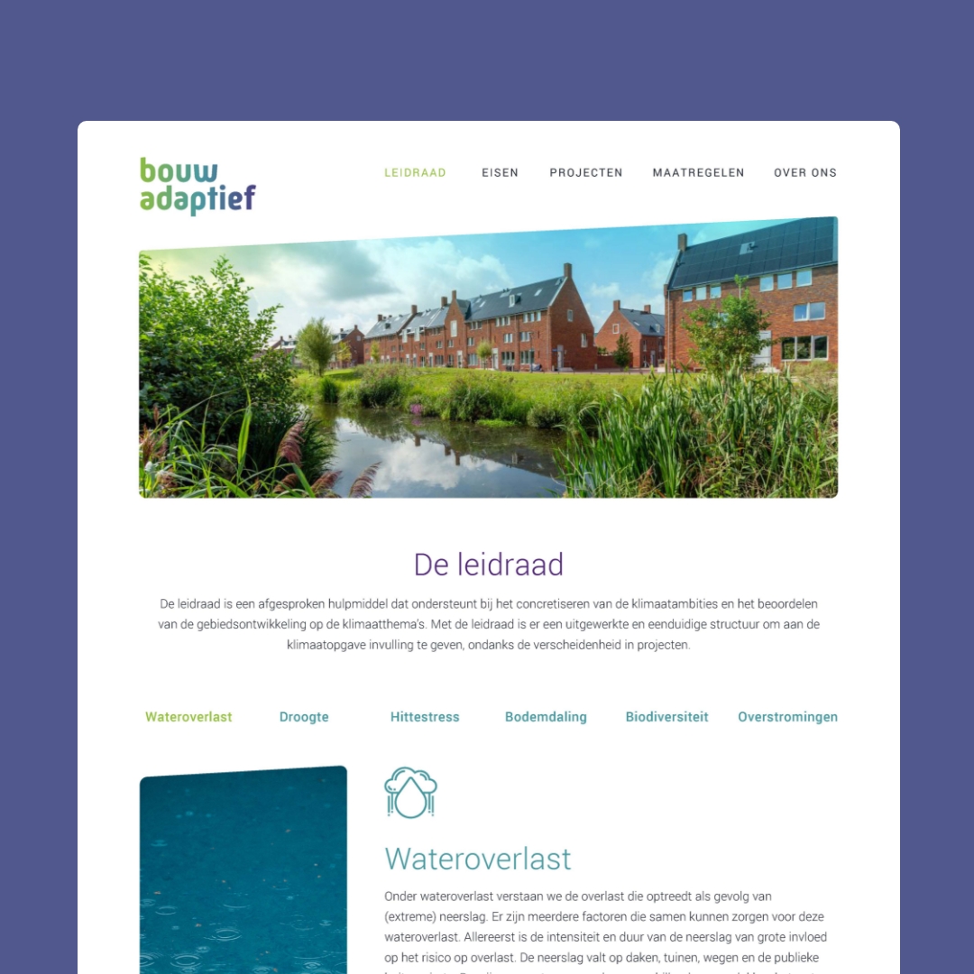 Bouw Adaptief - Webdesign Leidraad